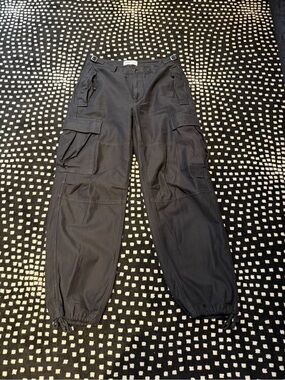 Women’s Black Cargo Jogger Pants - Durable Utility Style